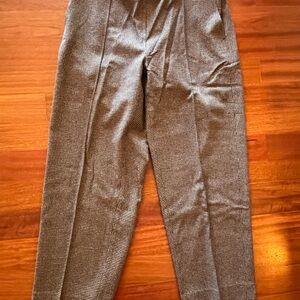 Vince Women's Black and Tan Patterned Trousers